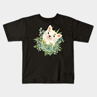 Flower cat! Kids T-Shirt